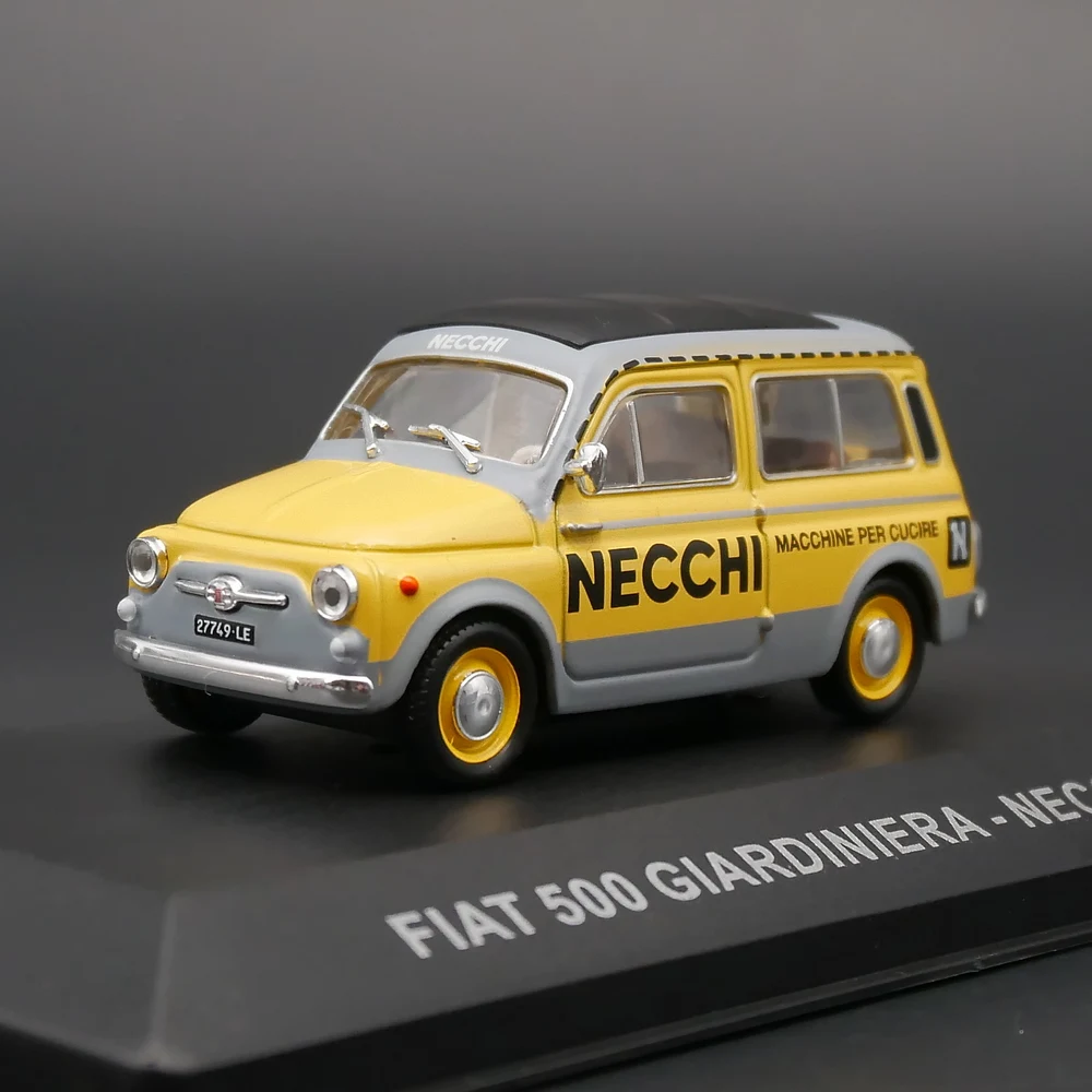 Ixo 1/43 Fiat 500 Giardiniera Necchi 1960 Diecast Car Metal Toy Models