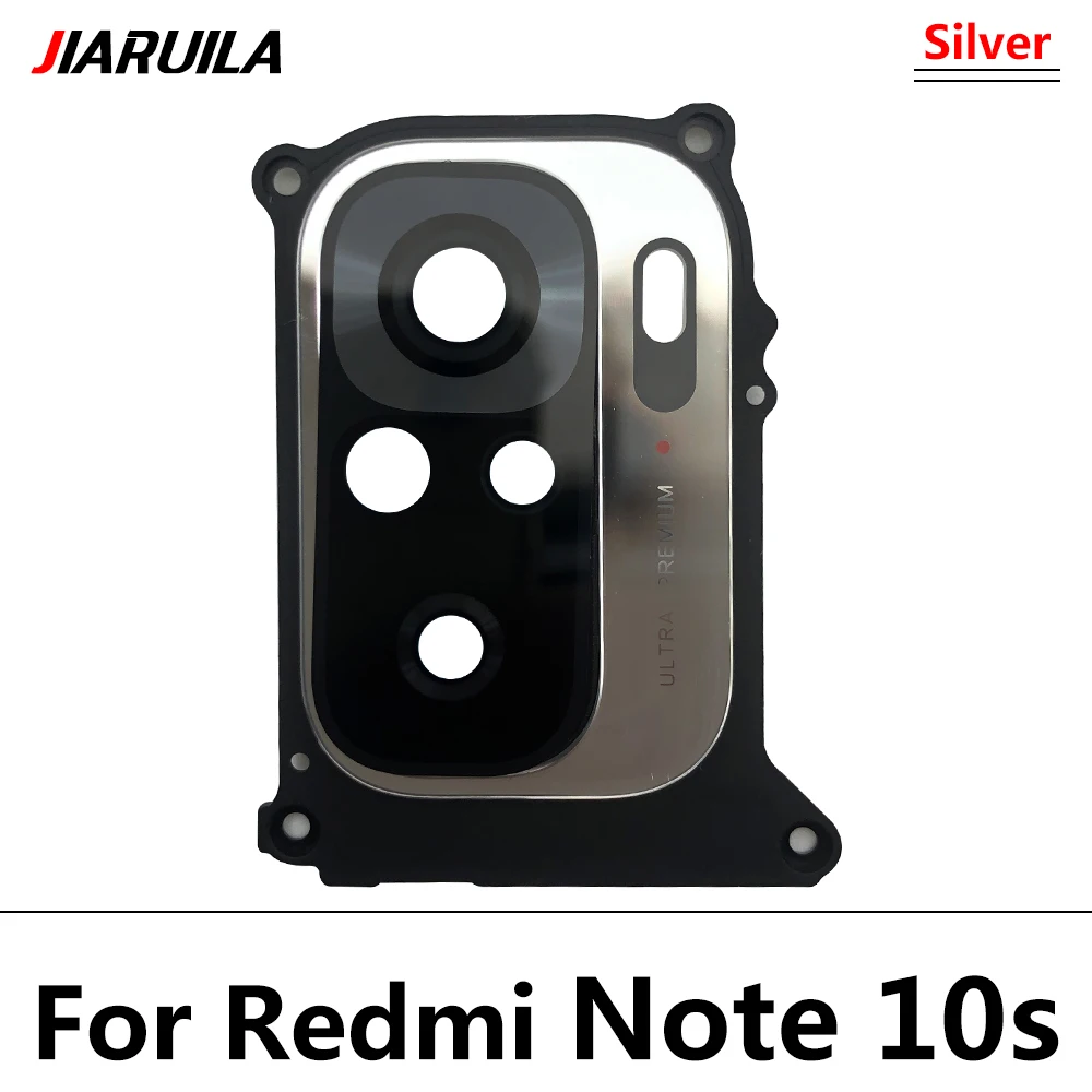 NEW Housing Back Rear Camera Glass Lens With Cover Frame Holder with Sticker For Redmi Note 10S 10 11S