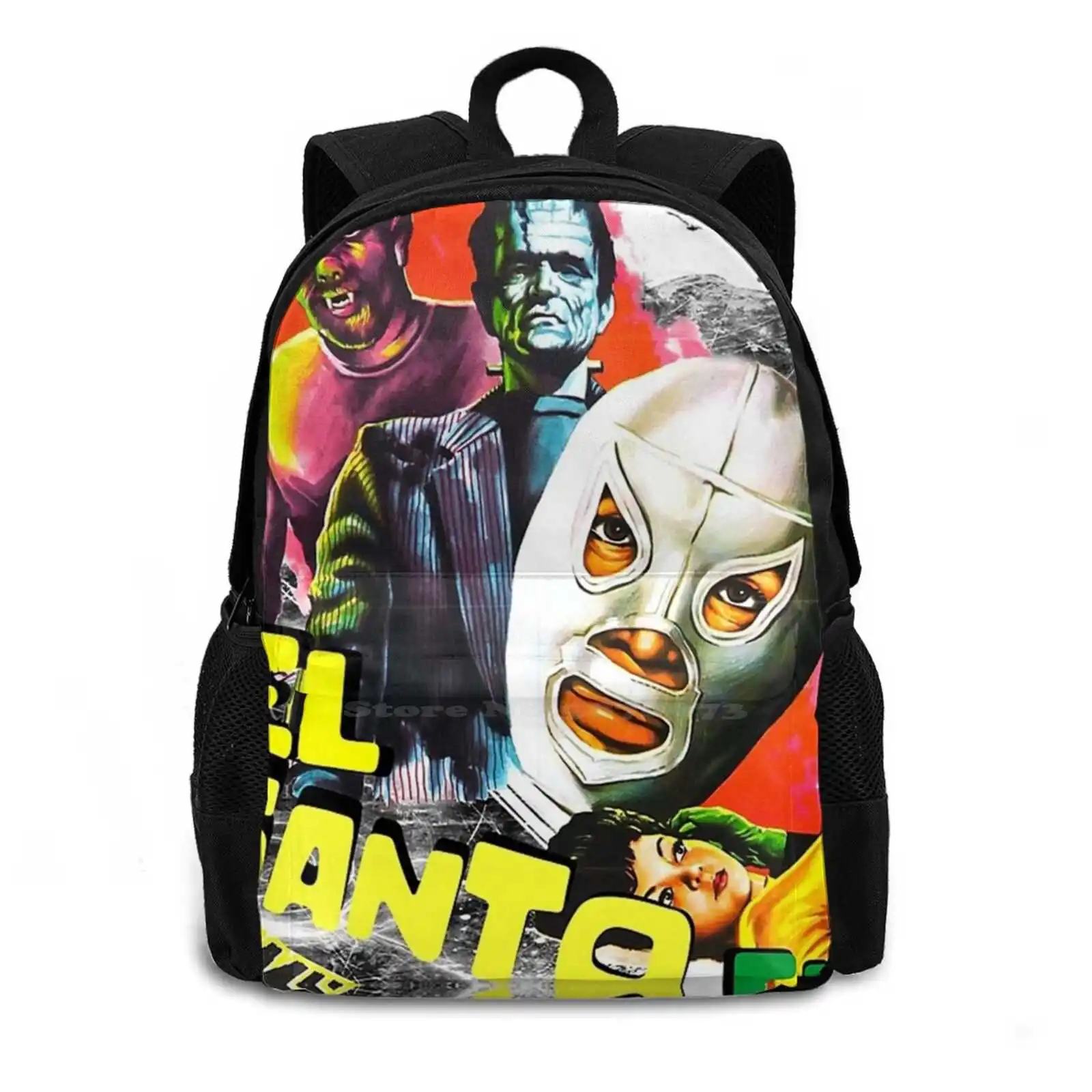 El Santo En El Museo De Cera Backpacks For School Teenagers Girls Travel Bags El Santo El Santo Movies Movies Mexico Mexican