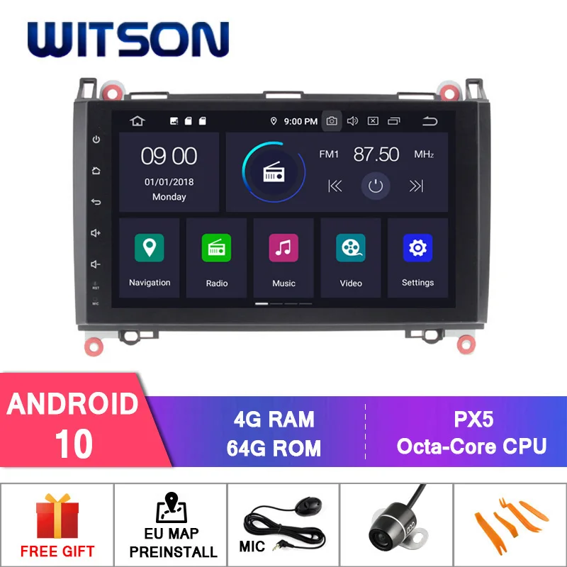 

WITSON Android 10.0 IPS HD Screen For MERCEDES-BENZ A/B CLASS CAR DVD 4GB RAM+64GB FLASH