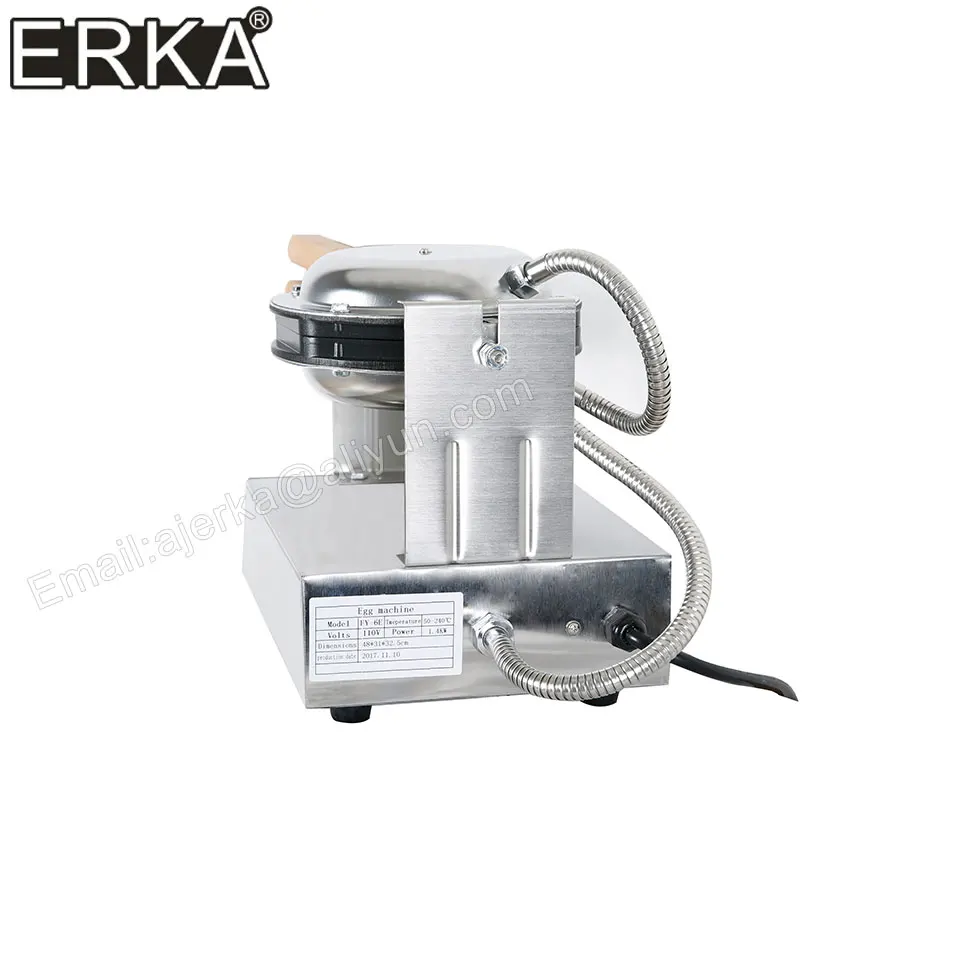 ERKA directly factory price Commercial electric  Non-stick bubble egg waffle maker style puff cake oven machine 110V 220V