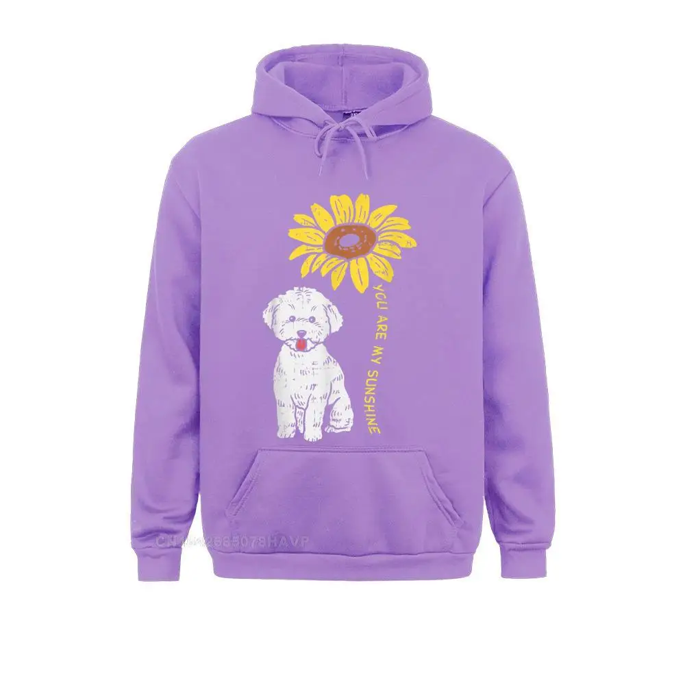 You Are My Sunshine Bichon Frise Sunflower Dog Lover Gift Hoodie Hoodies Newest Sweatshirts Birthday Long Sleeve Men Clothes