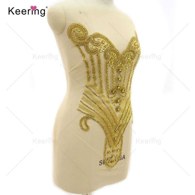 Rhinestone Body Applique, Wedding Panel, WDP-245-1, Fashion, New Arrival