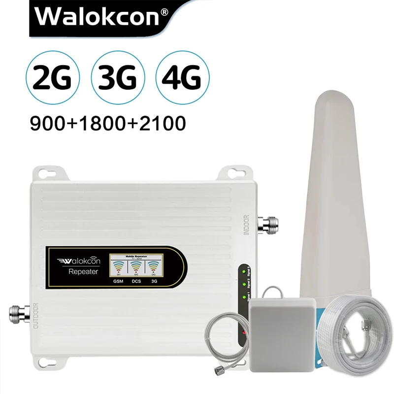 4g Signal Repeater GSM Verstärker 2g 3g 4g Cellular Booster Handy Netzwerk Antenne LTE Internet extender Tri Band 10/12dBi