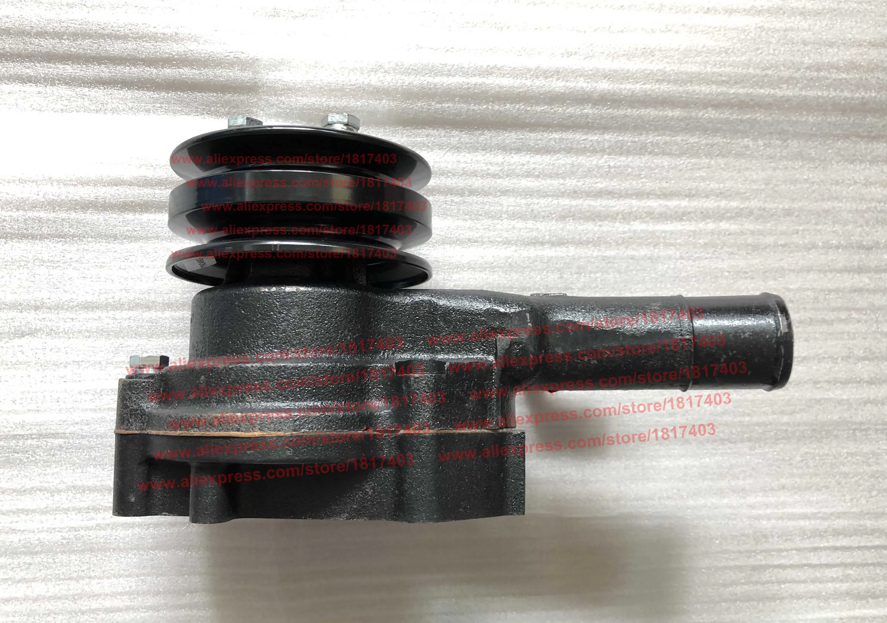 Y385T-11103 Water pump (two-groove pulley) + 480G-11107 gasket, Yangdong YD385 / YD380 engine parts, YND490T-11100-1, N385T-A020