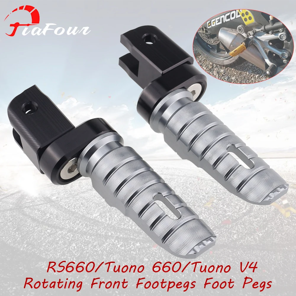 Fit RSV 4 Factory RSV4 R RF RR For RS 660 Tuono 660 Tuono V 4 V4 Factory Tuono 1100 Factory Front Footrest Foot Pegs Pedals