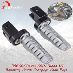 Fit RSV 4 Factory RSV4 R RF RR For RS 660 Tuono 660 Tuono V 4 V4 Factory Tuono 1100 Factory Front Footrest Foot Pegs Pedals