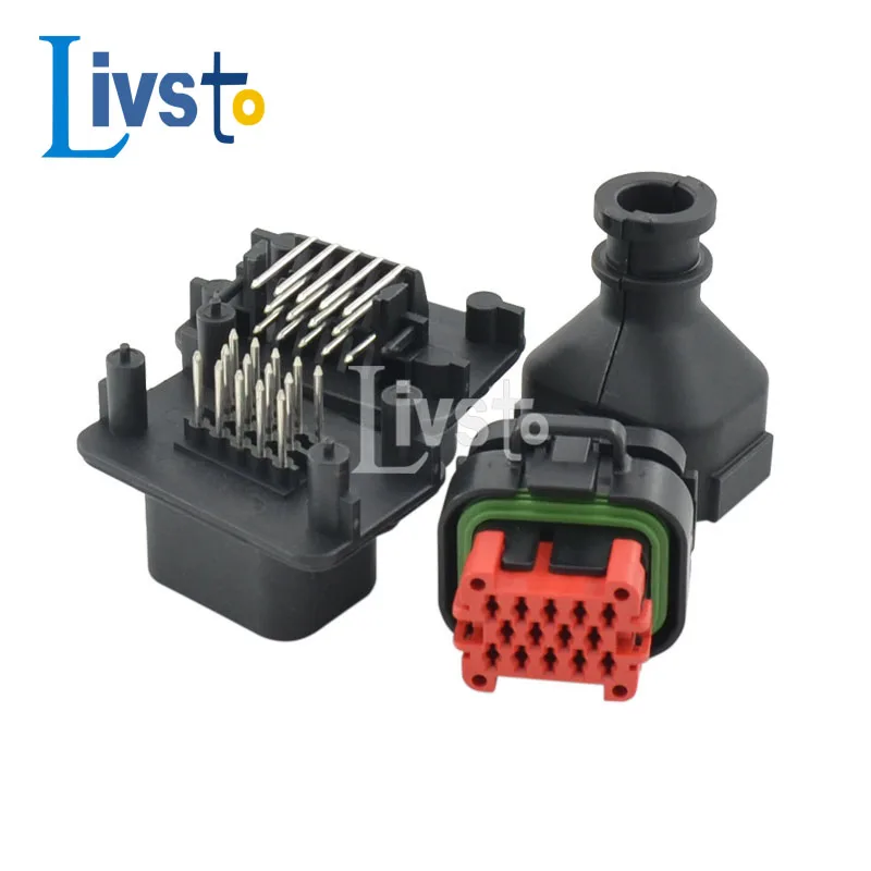 1 Set 14 Pin Sealed Waterproof Connector Board End Wiring PCB Male Female Socket Plug 776273-1 776262-1 776267-1 2138530-1