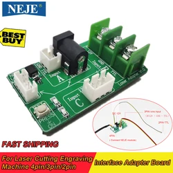 Módulo láser NEJE, adaptador de interfaz, Conector de placa, 4 pines, 3 pines, 2 pines, soporte para máquina cortadora de grabado, módulo láser, nuevo