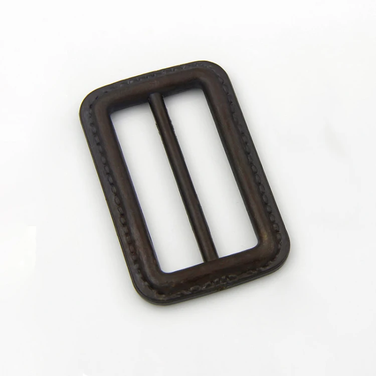 Black Imitation Leather Buckle, Three Gear Belt, Skirt Buckle, Coat Adjustment, Coffee Buckle, DIY Handcraft Supplies, 2Pcs