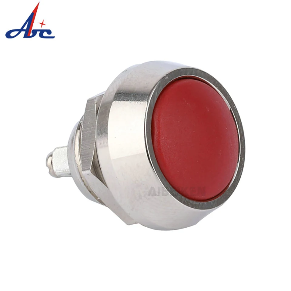 

12mm momentary metal push button switch Colored switches Spherical Stainless Steel Car Modification Horn Doorbell Switch JS