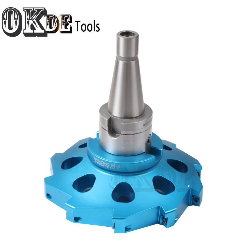 Light weight BAP400R Aluminium face mill NT40 FMB40+ BAP200-40-10T  200mm large surface milling cutter BAP 90 degree