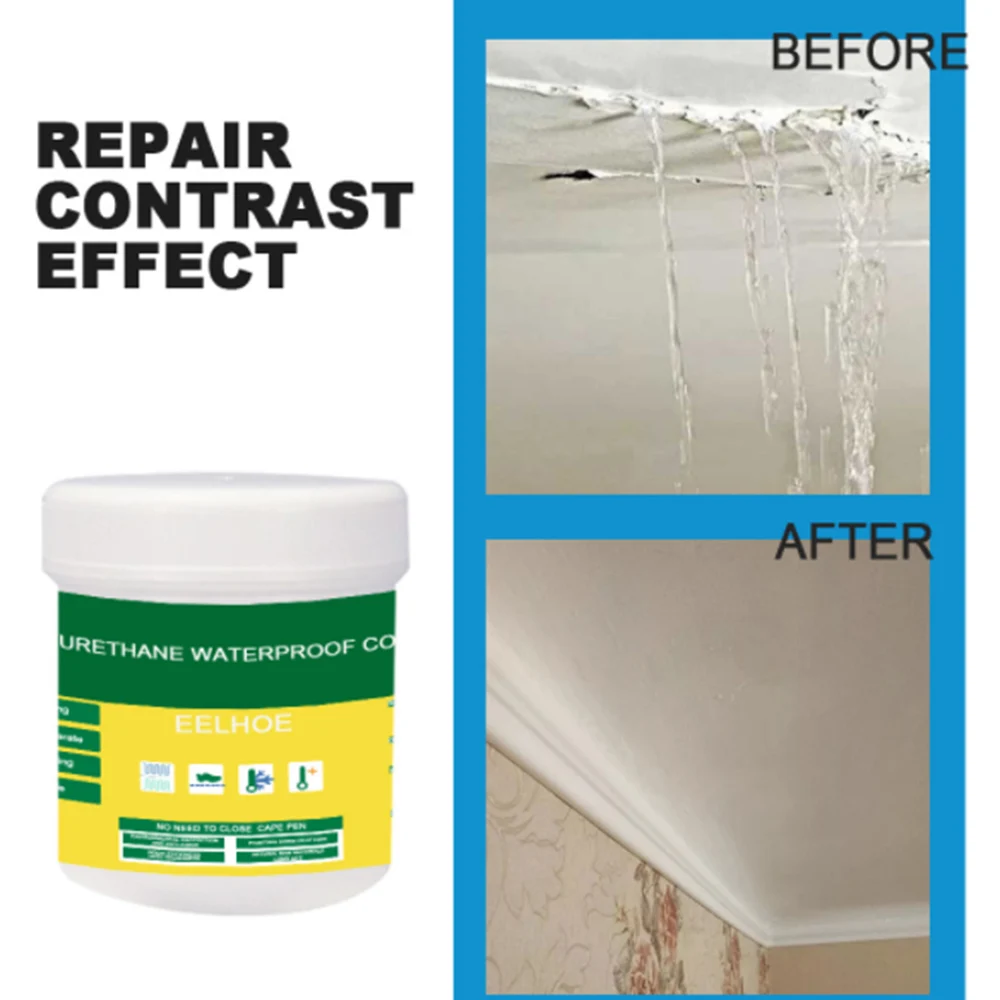 Sealant Waterproof Glue Invisible Paste Mighty Repair Adhesive Polyurethane Leak-Proof Coating for Home Bathroom Roof