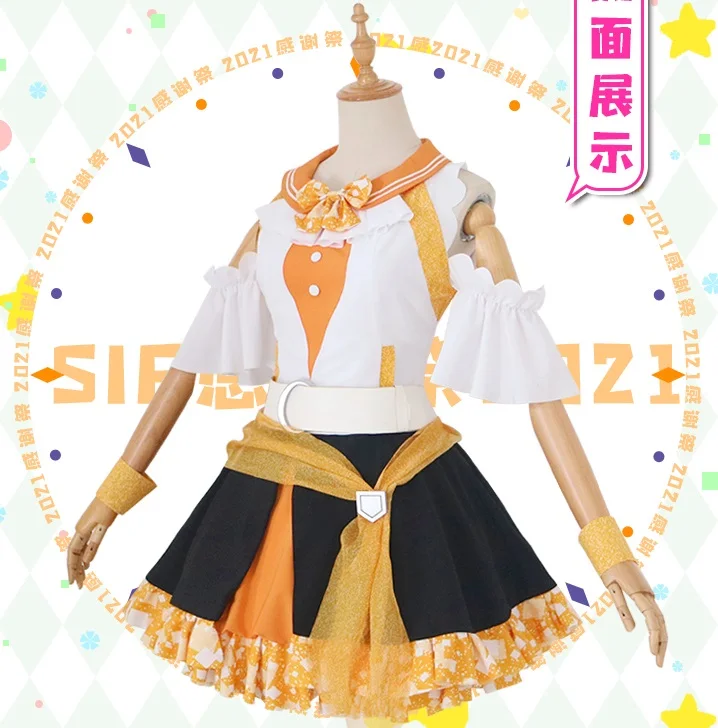 Anime Love Live 2021 Thanks Offering Honoka Kousaka Cosplay Costume Dress Aqours μ's Stage Performance Outfits Fancy Party Suits