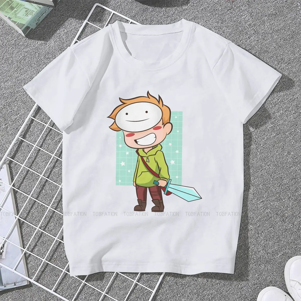 Cute Chibi Women Tshirts Dream Smp Grunge Vintage Female Clothing Large Cotton Graphic Clothes