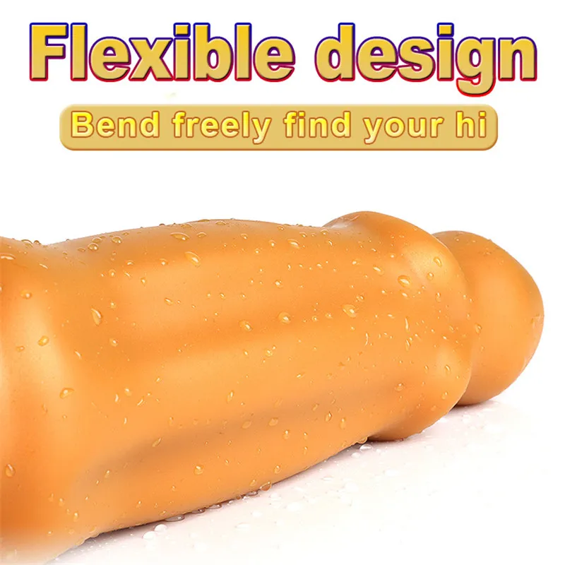 New Long Dildo Anal Sex-toys Masturbator For Woman Liquid Silicone Dildos Suction Cup Butt Plug Anus Sex Toys Vagina Stimulator