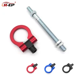 R-EP Car Jdm Tow Hook Billet Aluminum Screw-On Front Rear Ring Kit For Subaru WRX WRX BRZ