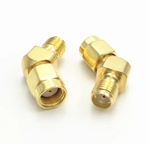 2pcs SMA/RPSMA To SMA /RP-SMA 45 135 Degree Adapter Connector For FPV 1