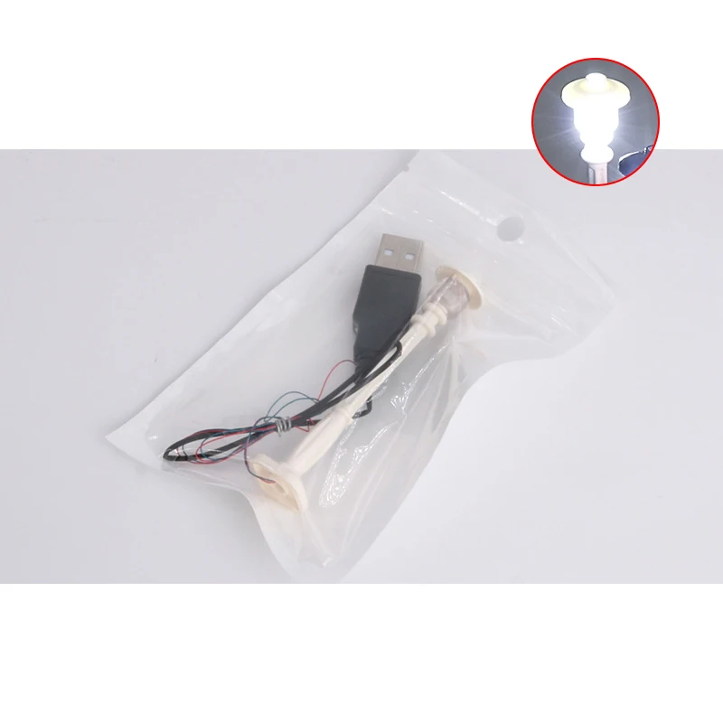 1pcs City Accessory Street light Can Shine LED USB Building Blocks DIY  Garden Toy Compatible With  Blocks