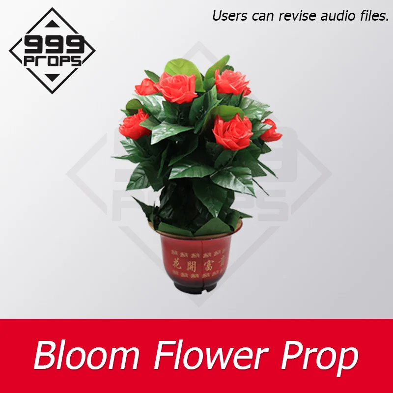 Blooming Flower Prop Escape Room Props Use Metal Sensor to trigger until all flowers blooming to open mag lock room escape