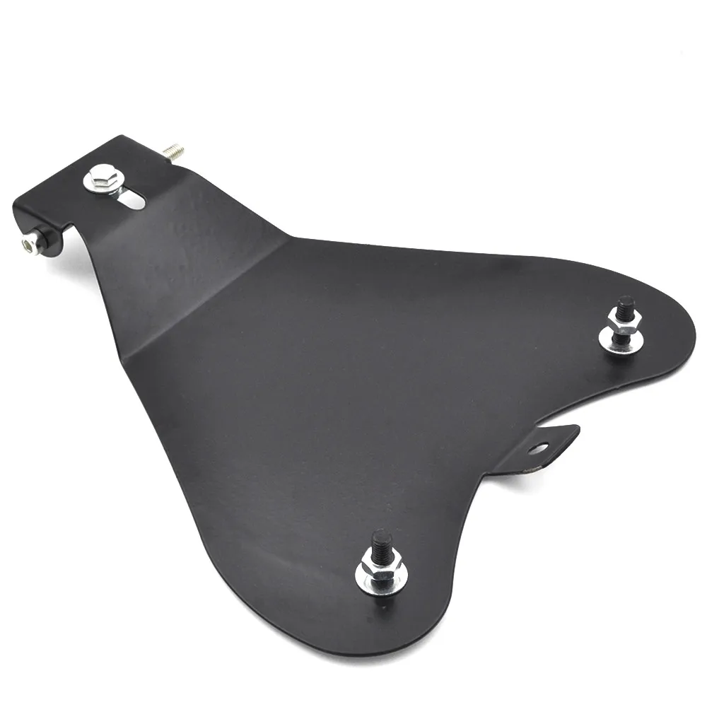 Motorcycle Solo Seat with Baseplate and Springs Bracket Sitting Cushion Mounting Kit for Harley Sportster Bobber Chopper