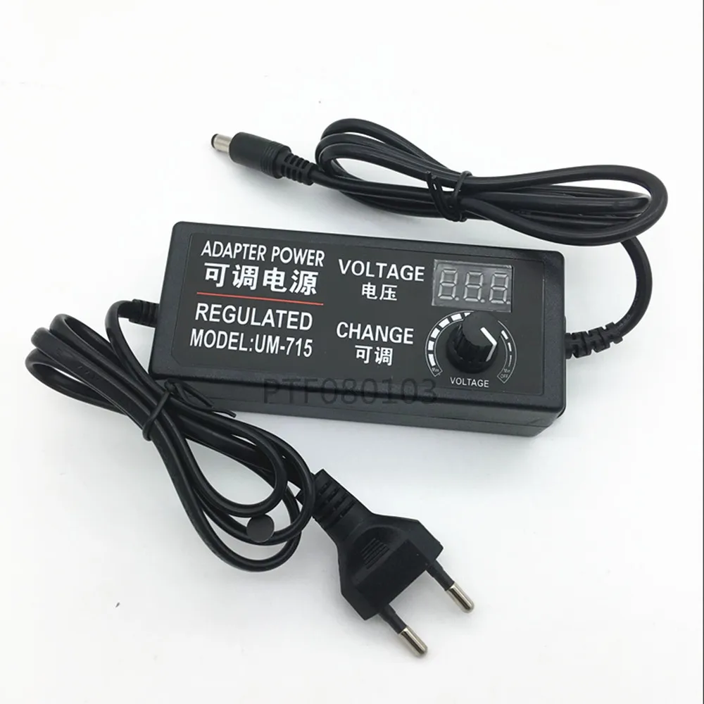 Adjustable AC To DC Power Supply 3V 5V 6V 9V 12V 15V 18V 24V 1A 2A 5A Power Supply Adapter Universal 220V To 12 V Volt Adapter