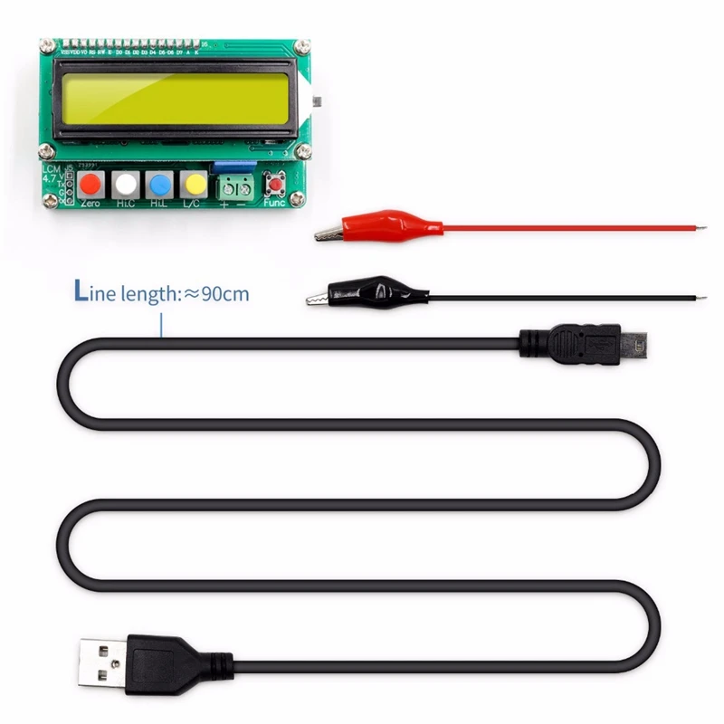 TOP Lc100-A Digital Lcd High Precision Inductance Capacitance L/C Meter Capacitor Tester Frequency 1Pf-100Mf 1Uh-100H Lc100-A +