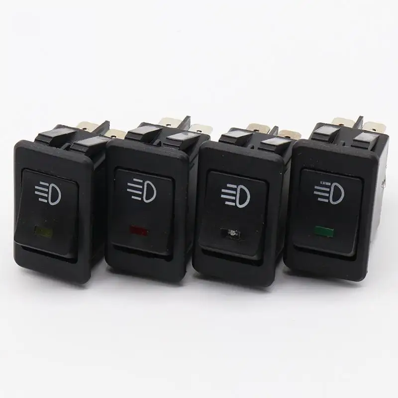 Universal Fog Light Lamp Rocker Switch LED For Car Truck Boat Dash Dashboard 12V 35A