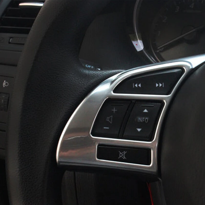 ABS Chrome For Mazda CX5 CX-5 2013 2014 2015 2016 Accessories Car Steering Wheel Panel Cover Badge Insert Trim Car Styling 2Pcs