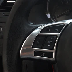ABS Chrome For Mazda CX5 CX-5 2013 2014 2015 2016 Accessories Car Steering Wheel Panel Cover Badge Insert Trim Car Styling 2Pcs