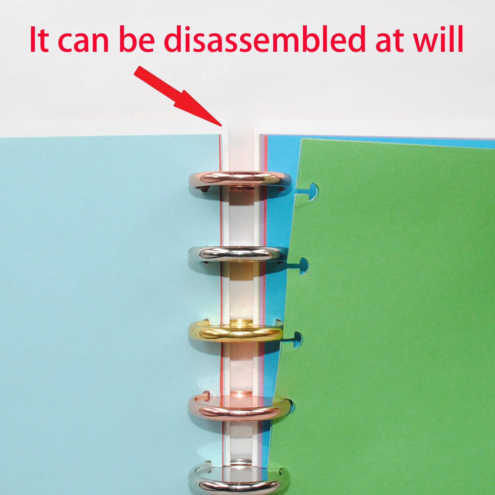 100Pcs 35Mm Paddestoel Planner Discs Bindmiddel Expander Ringen Notebook Binding Gesp Planner Accessoires Bindmiddel Ring Schoolbenodigdheden