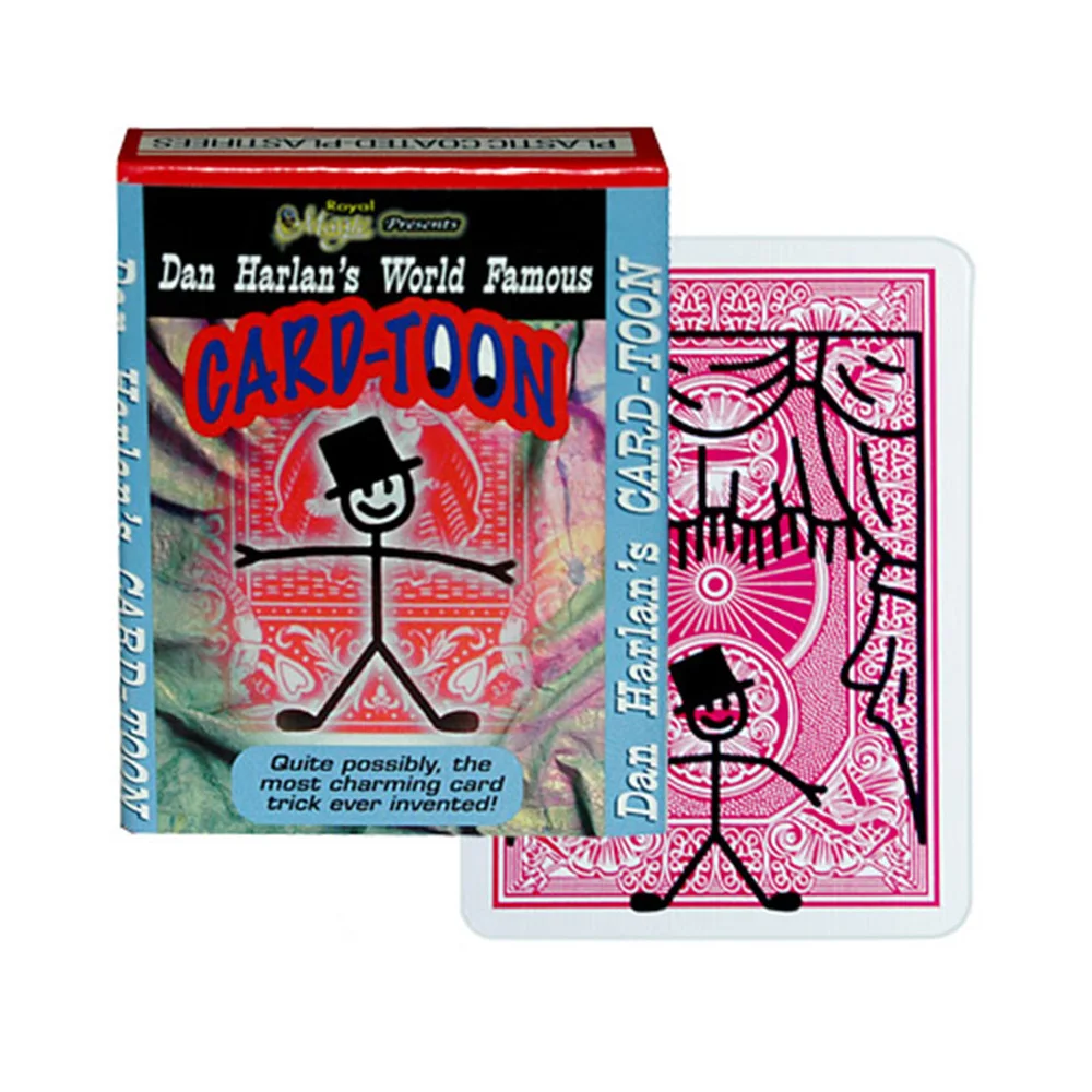 Card-Toon #1 and #2 Card Magic Tricks Fun Close Up Animation CardToon Deck Magie Mentalism Illusions Gimmick Playing Card Magia