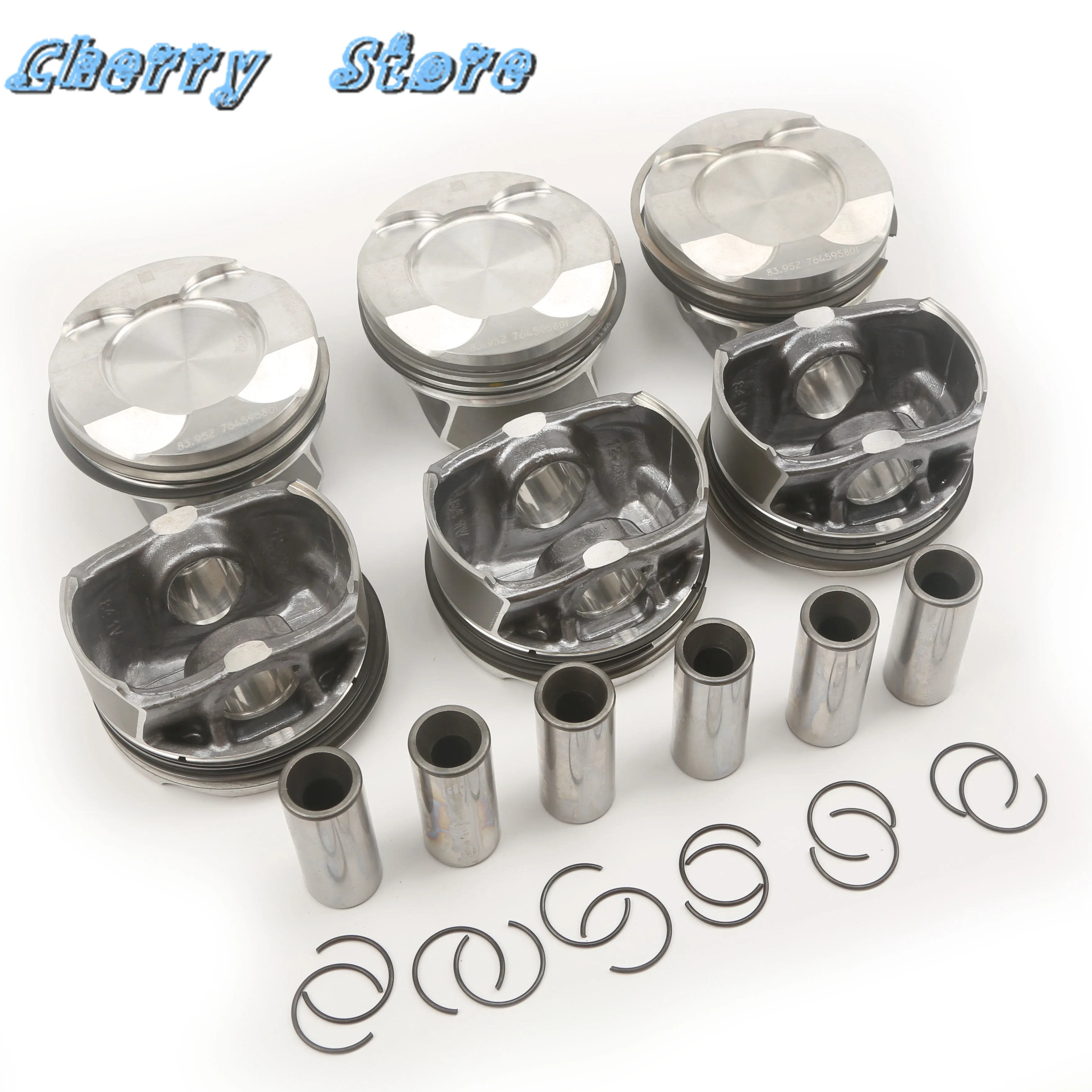 STD 84MM 22MM 6PCS Engine Pistons & Rings Set For BMW F32 F33 F36 435i xDrive F07 F10 ActiveHybrid 5 F06 F12 F13 640i xDrive F02