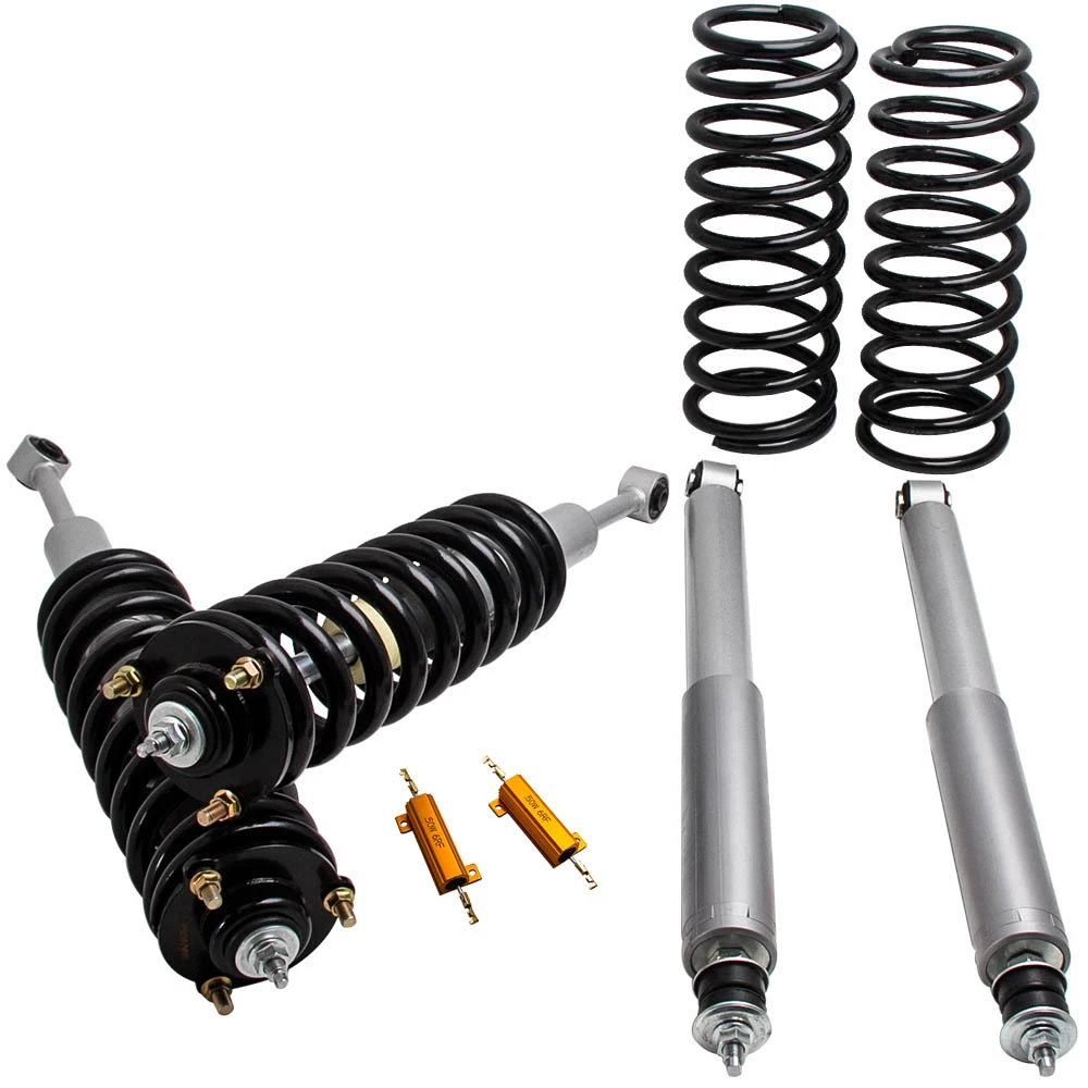 Air Suspension to Coil Springs Struts Shocks Set for Lexus GX470 2003-09 4 Wheel