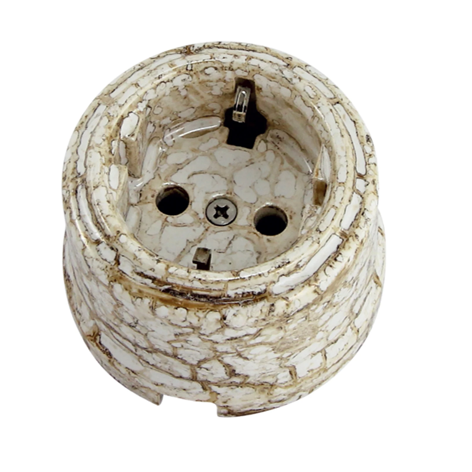 Marble Vintage Porcelain Wall Socket Surface Mounted Germany Socket