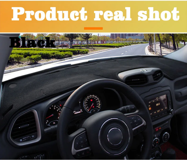 Für Jeep Renegade BU 2015-2025 Auto-Armaturenbrett-Abdeckmatte Sonnenschutz-Pad Instrumententafel-Teppiche Anti-UV Auto-Zubehör – Detail 5