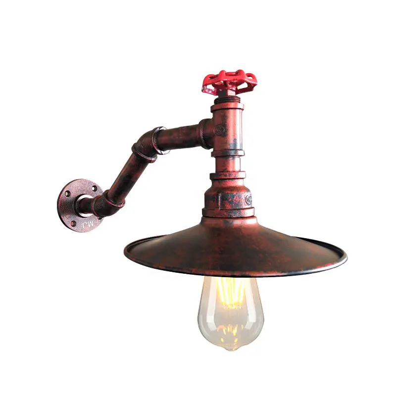 

Vintage Iron Water Pipe Wall Lamps Art Decor Living Room Bedroom Dining Room Wall Light Fixtures Industrial Home Lighting Lamp