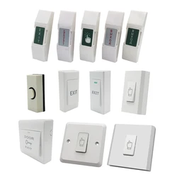 Electric Lock Release Switch NO NC COM Door Access Control System Plastic Exit Button