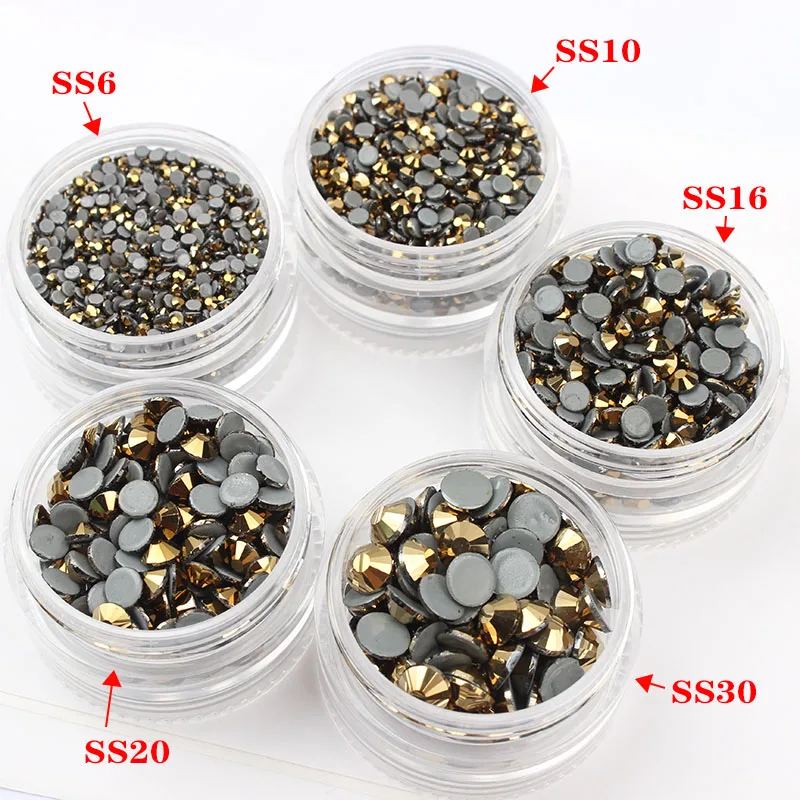 43 Colors Wholesale Large Packing High Quality Better AAA Hotfix Rhinestones Glass Hot Fix Rhinestone Iron On For Wedding Dress
