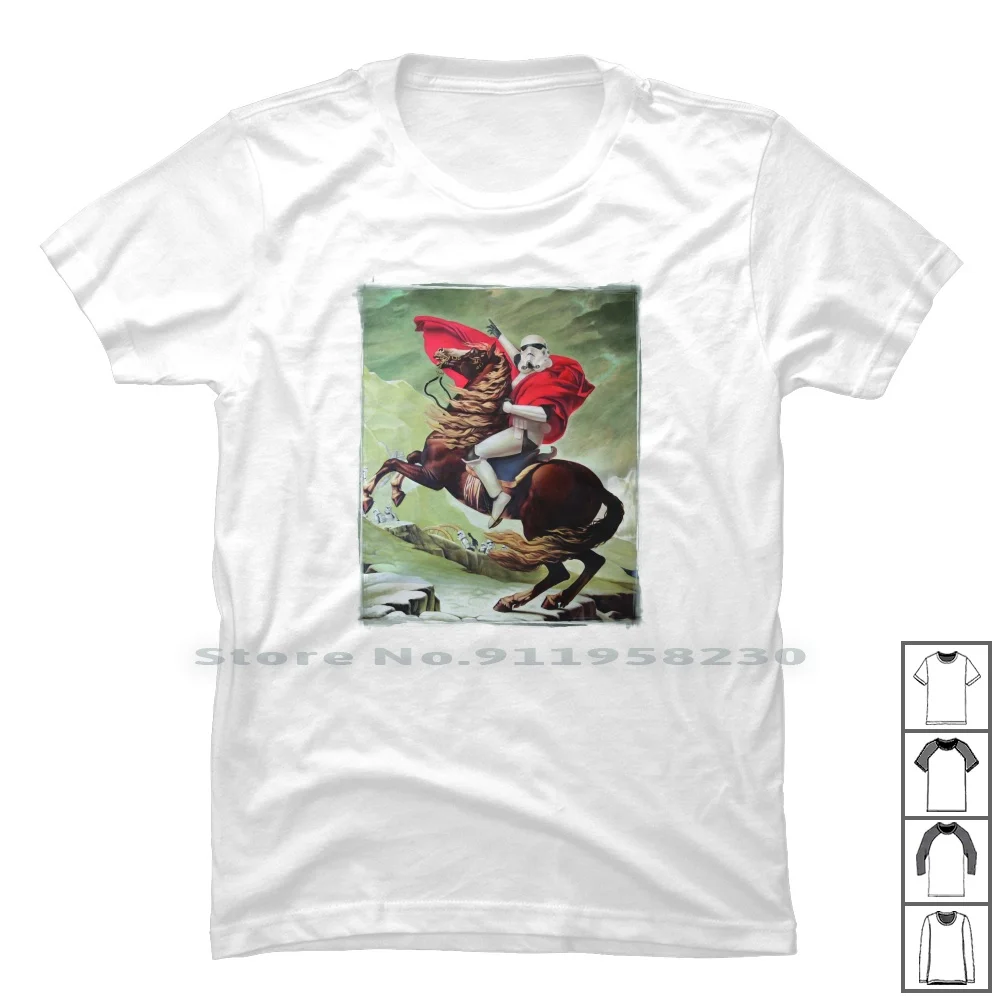 Napoleon Bonaparte Stormtrooper Funny Retro T Shirt 100% Cotton Stormtrooper Humorous Napoleon Trooper Music Movie Humor Leon