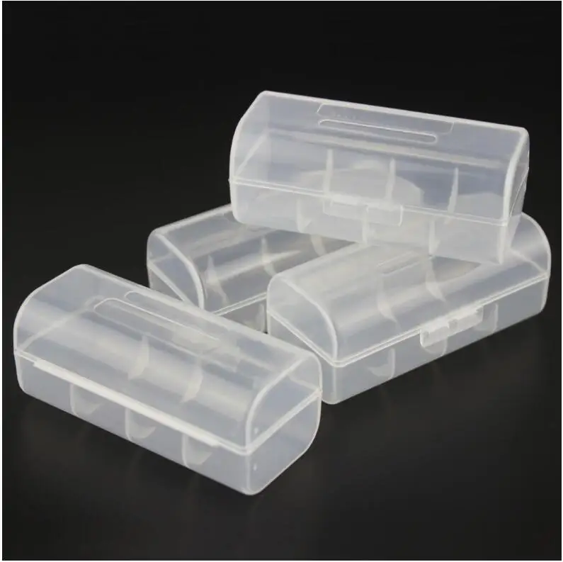 

Hard Plastic 26650 Battery Storage Box Rechargeable Battery Case Organizer Container Transparent For 1 X 26650 Lithium Battery