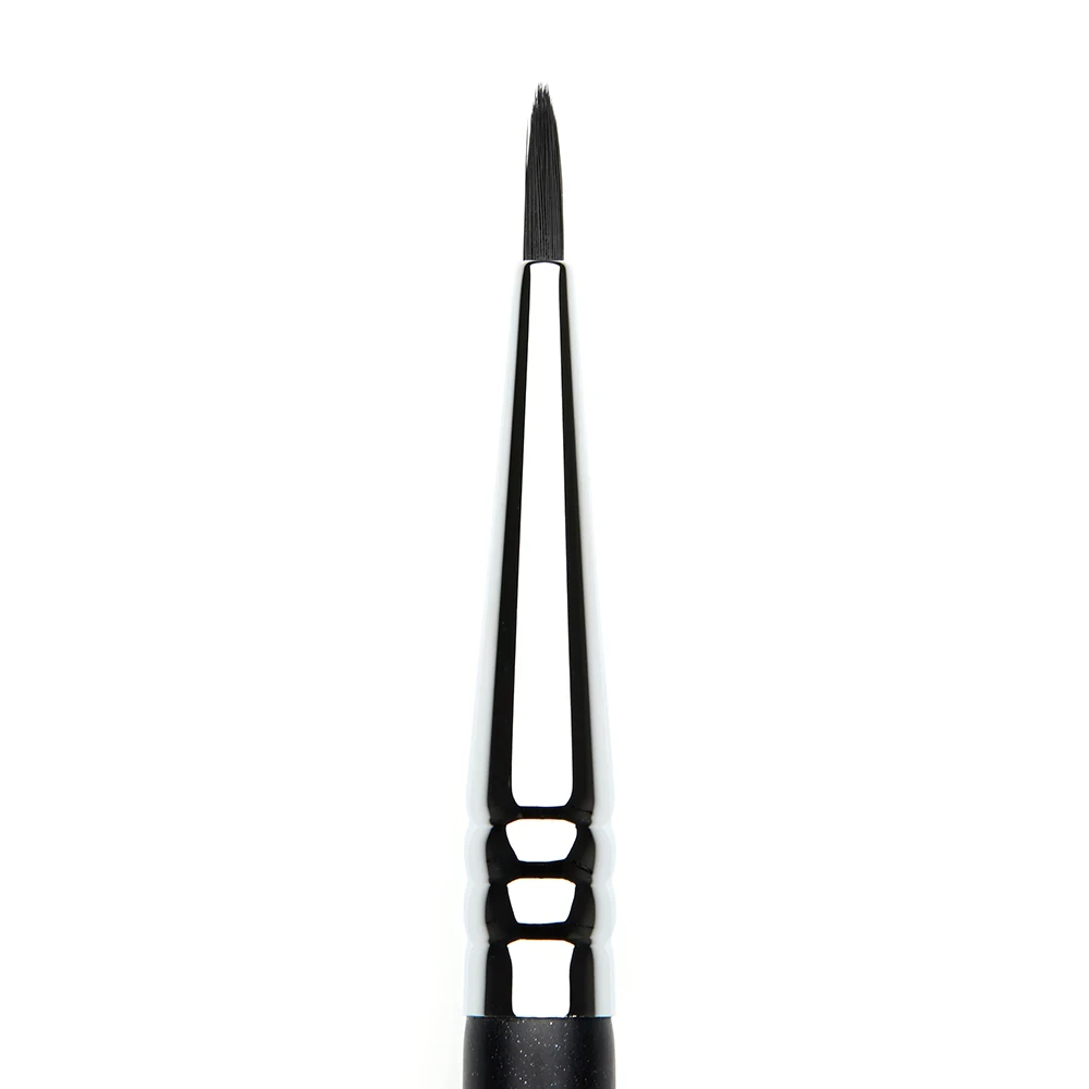 Jessup Small Eyeliner brush Makeup Black/Silver eye brush Synthetic hair Single eye makeup brushes