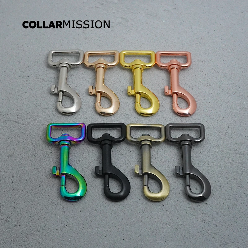 50Pcs,/Lot Metal Buckle for Bag, Webbing Swivel Snap Hook, Backpack DIY Accessory, Durable, Hardness, 8 Colors, 25mm