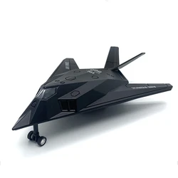 子供のためのステルス戦闘機モデルf117,F-117,ダイキャストメタルモデル,コレクターの贈り物