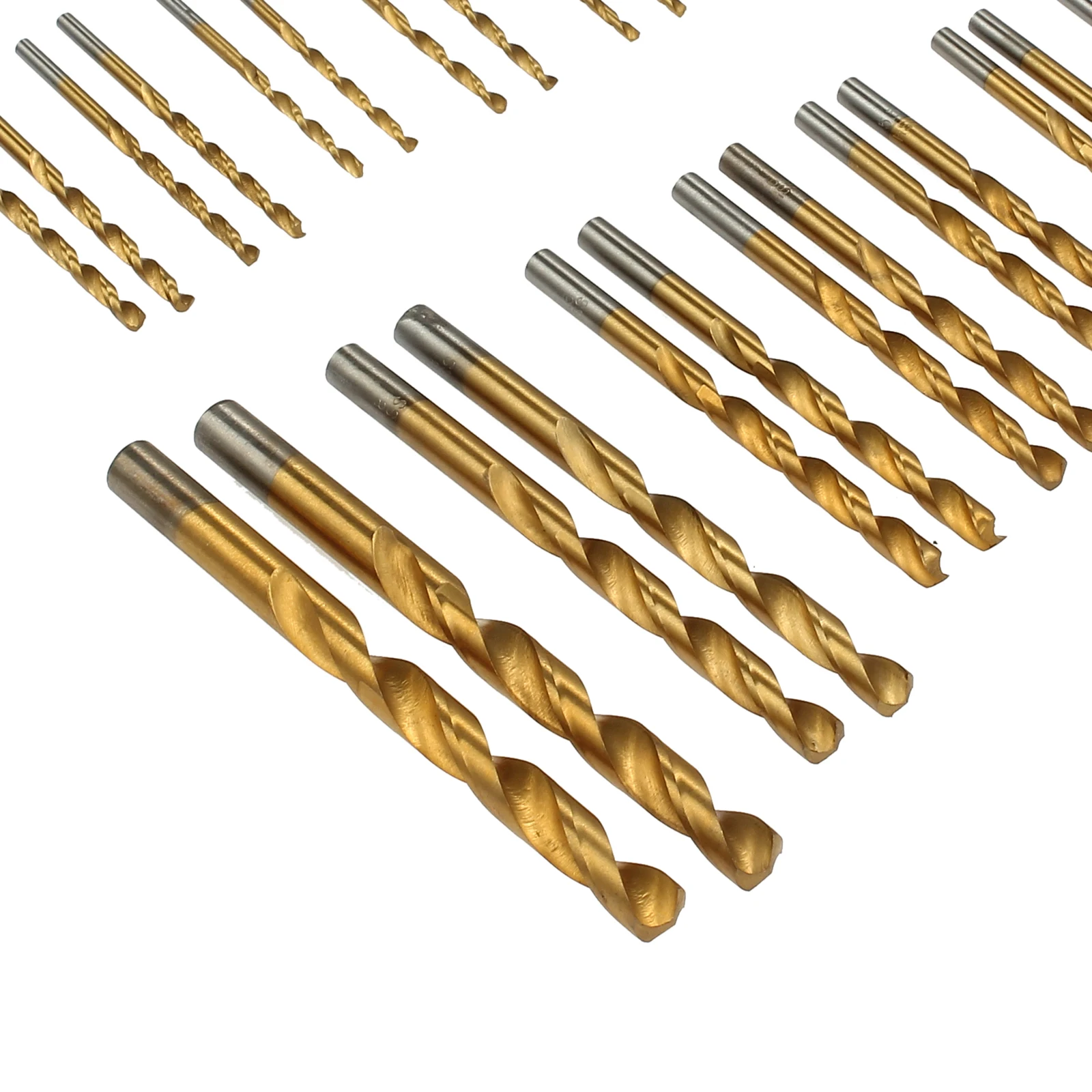 GARLLEN 99 Pcs เจาะบิตชุด1.5MM-เหล็กเคลือบความเร็วสูงไทเทเนียมขนาด10มม.สว่านเกลียวเหล็กชุดเครื่องมือสำหรับ DIY Home HSS Drills