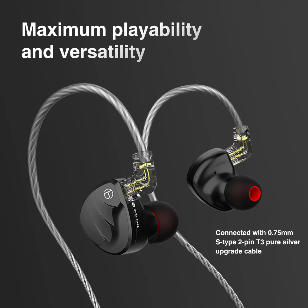 New BA8 16BA Driver Unit In Ear Earphone 18 Balanced Amarture HIFI DJ Monitor Earphone Earbuds With QDC Cable TRN VX V90 T200