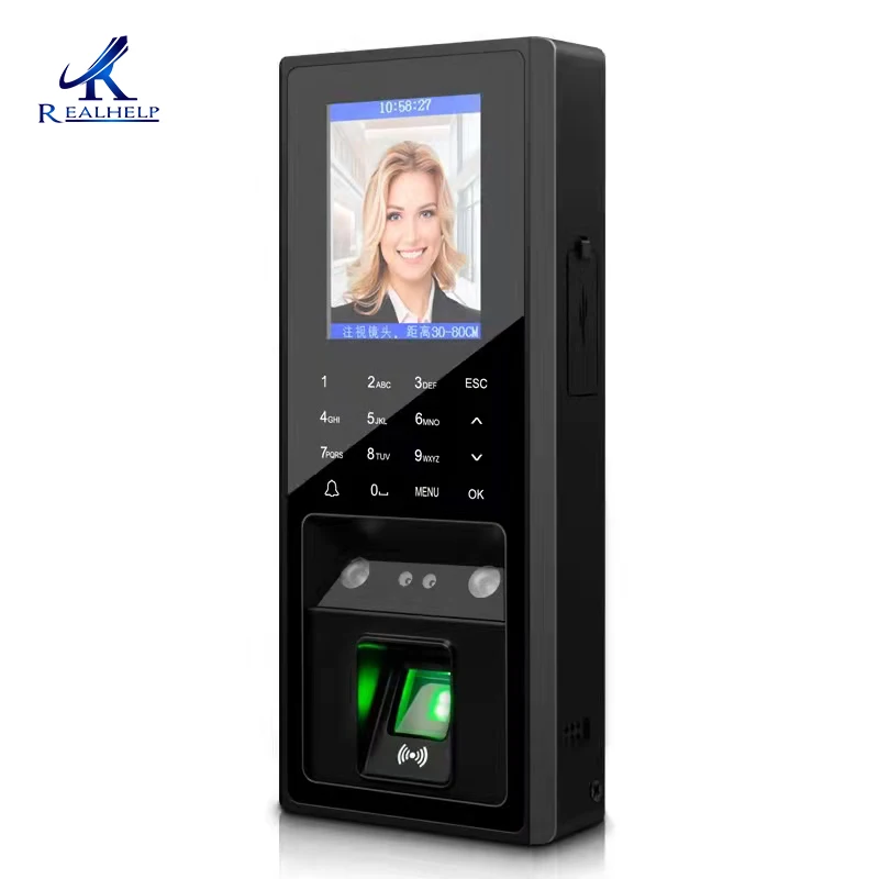 

Система контроля доступа с распознаванием лиц, встроенный USB-порт, сенсорная клавиатура, оптический датчик, интерфейс RJ45, 12 В постоянного тока, 3 А