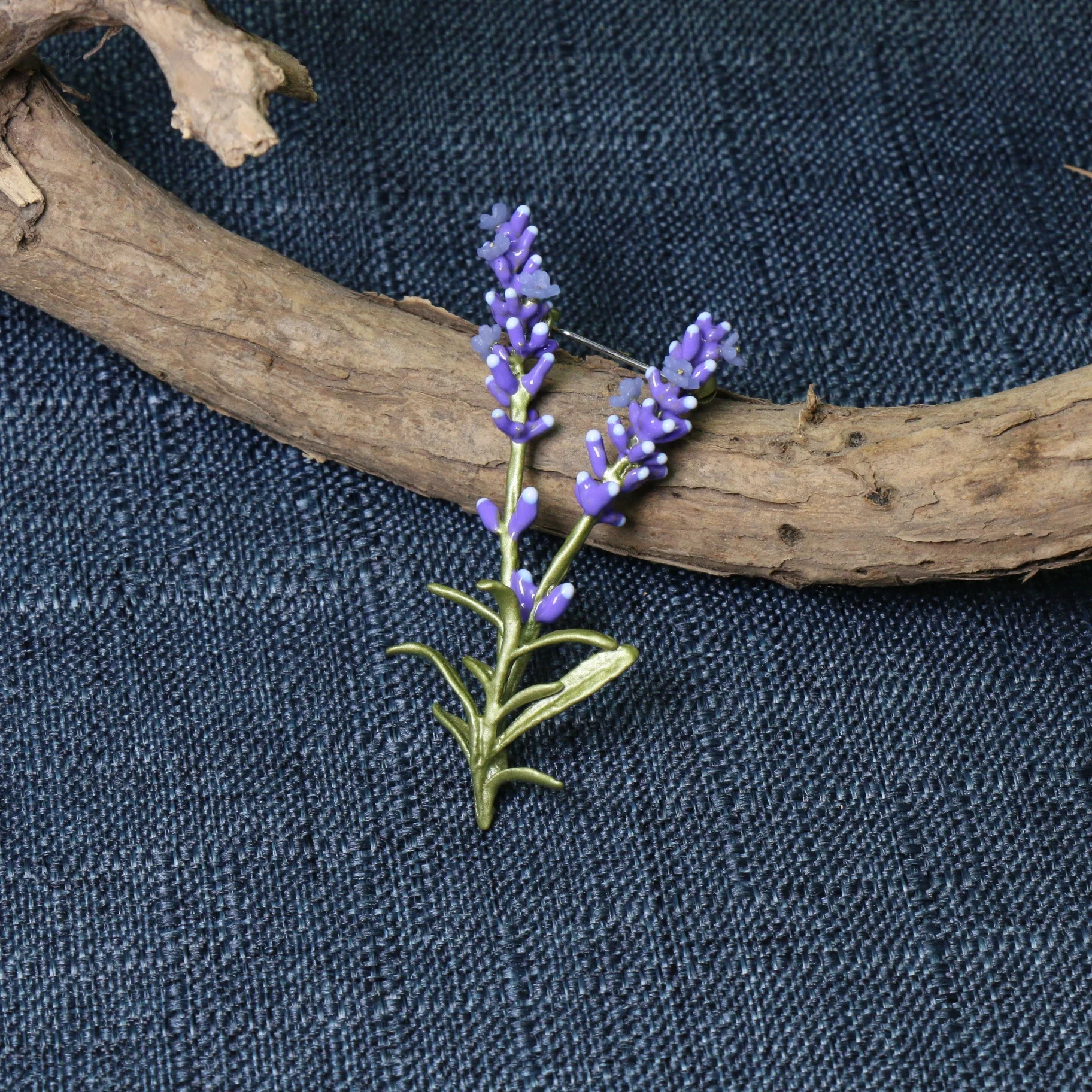 American designer new rural wind series of purple lavender brooch brooches female accessories accessories