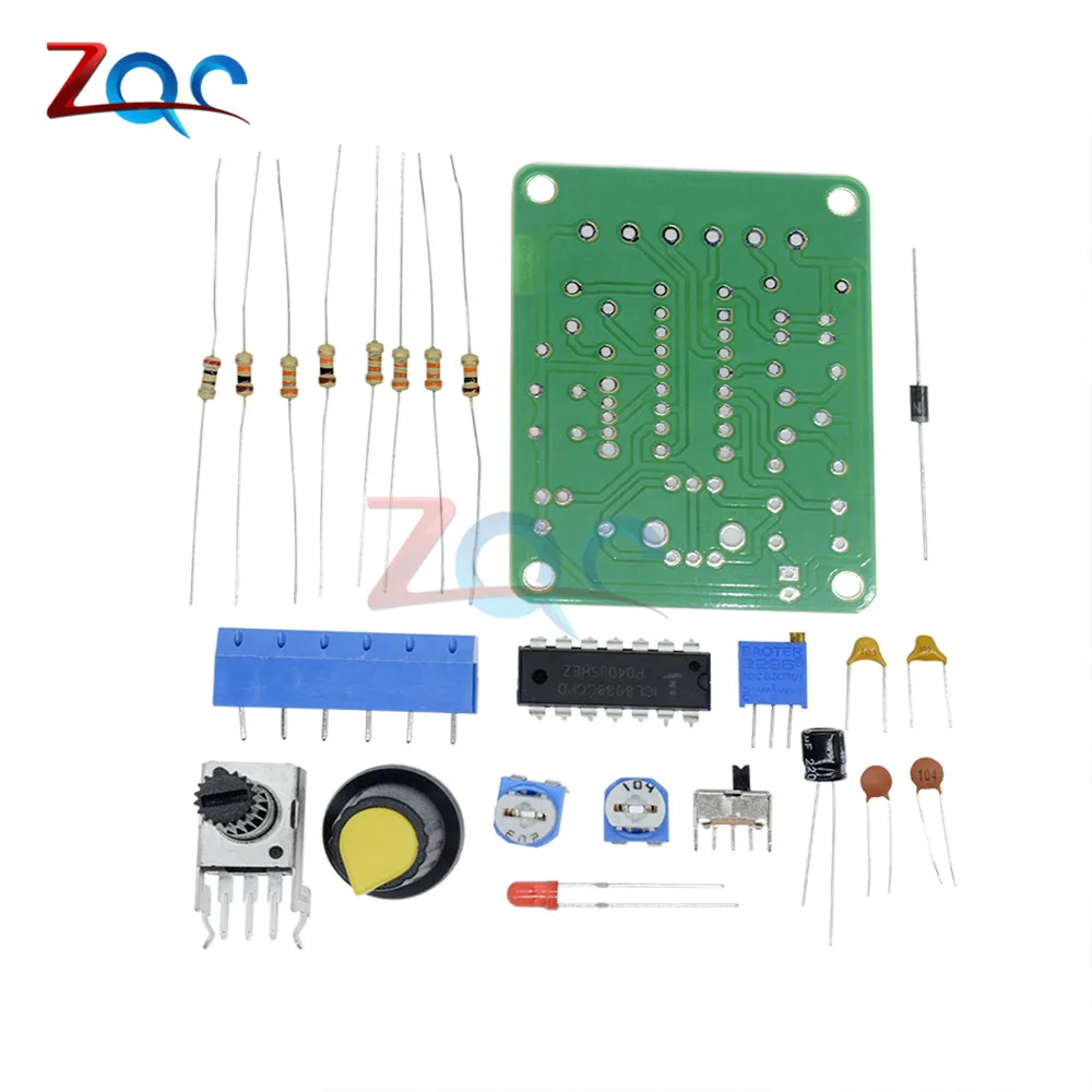 1 Set ICL8038 Monolitico Funzione Generatore di Segnale Modulo Kit FAI DA TE Sine Quadrato Triangolo