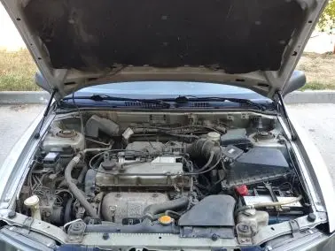Modificar puntales de Gas para Mitsubishi Carisma 1995-2004 2 amortiguadores de choque capó delantero capó soporte de elevación de fibra de carbono